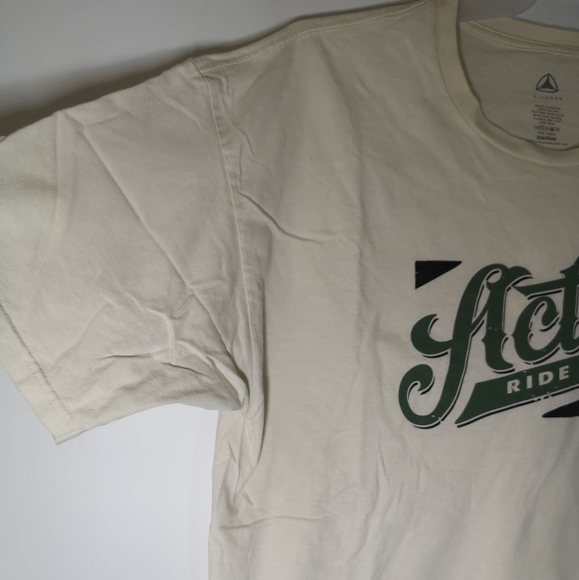 Active Ride Shop Men's Graphic T-Shirt Cream Size XL Short Sleeve Cotton - Picture 4 of 7